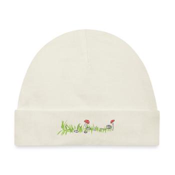 Grass Natur Pilze fläche boden - Baby Premium Organic Mütze - Naturweiß - Vorne