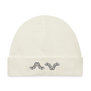 kette ketten symbol linie silber - Baby Premium Organic Mütze - Naturweiß - Vorne