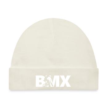 BMX Rider Bicycle - Baby Premium Organic Mütze - Naturweiß - Vorne