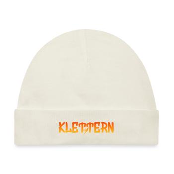 Klettern Geschenk Kletterwand - Baby Premium Organic Mütze - Naturweiß - Vorne
