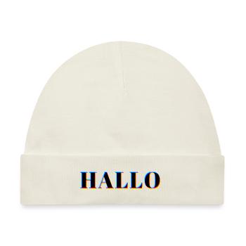 HELLO NEON - Baby Premium Organic Mütze - Naturweiß - Vorne