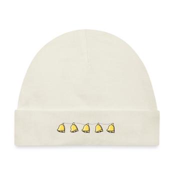 goldene glocken glocke linie töne kette - Baby Premium Organic Mütze - Naturweiß - Vorne