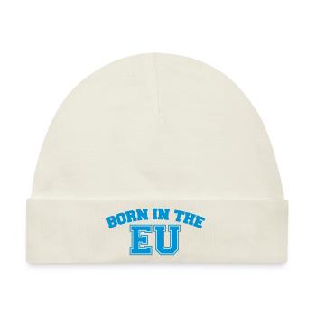 Born in the EU - Baby Premium Organic Mütze - Naturweiß - Vorne