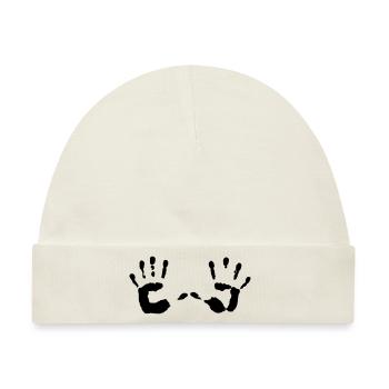 Hände - Hand - Baby Premium Organic Mütze - Naturweiß - Vorne