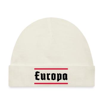 Europa - Baby Premium Organic Mütze - Naturweiß - Vorne