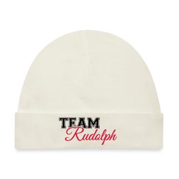 Team Rudolph - Baby Premium Organic Mütze - Naturweiß - Vorne