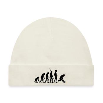 evolution_herren_hockey_2c - Baby Premium Organic Mütze - Naturweiß - Vorne