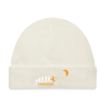 Kitesurfen - Evolution - Baby Premium Organic Mütze - Naturweiß - Vorne