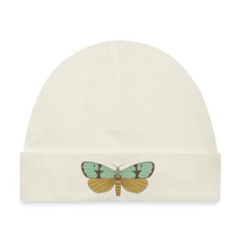 Schmetterling 115 - Baby Premium Organic Mütze - Naturweiß - Vorne