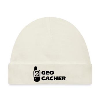 Geocaching GPS Geocacher - Baby Premium Organic Mütze - Naturweiß - Vorne