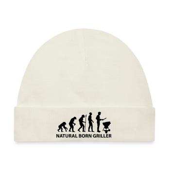 Grill Evolution - Baby Premium Organic Mütze - Naturweiß - Vorne