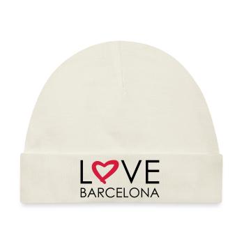 love barcelona - Baby Premium Organic Mütze - Naturweiß - Vorne
