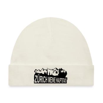 zürich meine hauptstadt - Baby Premium Organic Mütze - Naturweiß - Vorne