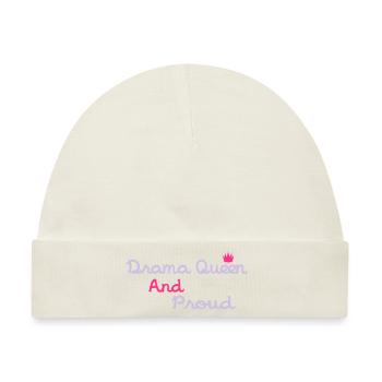 Drama Queen & Proud - Baby Premium Organic Mütze - Naturweiß - Vorne