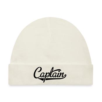 Captain - Baby Premium Organic Mütze - Naturweiß - Vorne
