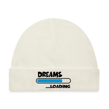 Dreams loading - Baby Premium Organic Mütze - Naturweiß - Vorne