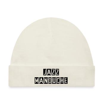 Jazz Manouche - Zigeuner Jazz - Baby Premium Organic Mütze - Naturweiß - Vorne