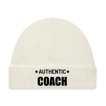 Coach / Coaching / Trainer / Sport - Baby Premium Organic Mütze - Naturweiß - Vorne
