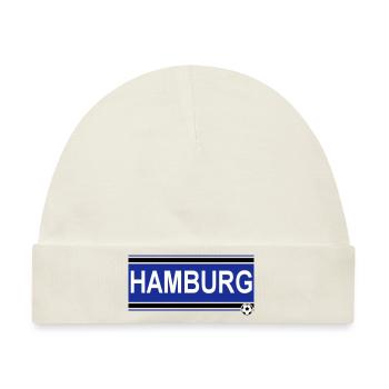 Hamburg , Tradition , Hamburg Fussball Fan (25) - Baby Premium Organic Mütze - Naturweiß - Vorne