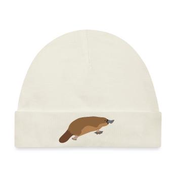 Schnabeltier - Platypus - Baby Premium Organic Mütze - Naturweiß - Vorne