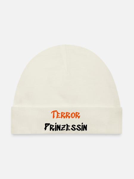 Terror Prinzessin - Baby Premium Organic Mütze - Naturweiß