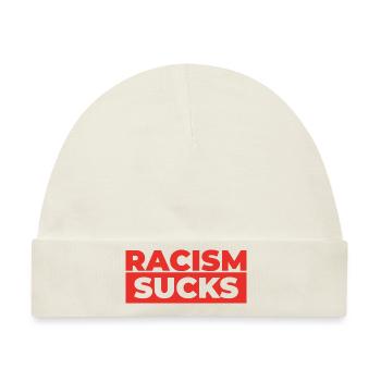 Racism sucks Geschenk Toleranz Menschenrechte - Baby Premium Organic Mütze - Naturweiß - Vorne