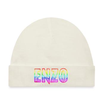 enzo rs regenbogen - Baby Premium Organic Mütze - Naturweiß - Vorne