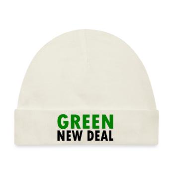Green new deal - Baby Premium Organic Mütze - Naturweiß - Vorne