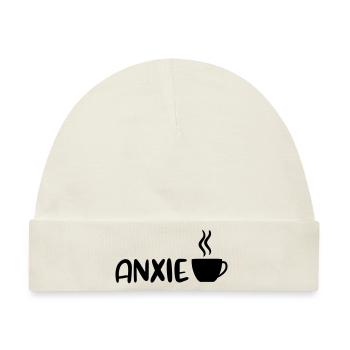 Anxiety Anxietee Anxietea Angst Tee Geschenk Shirt - Baby Premium Organic Mütze - Naturweiß - Vorne