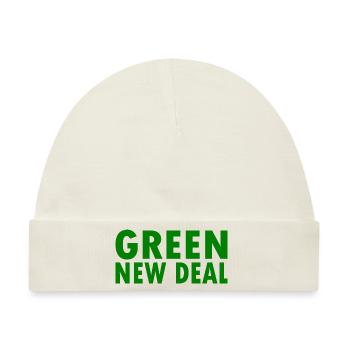 Green new deal - Baby Premium Organic Mütze - Naturweiß - Vorne