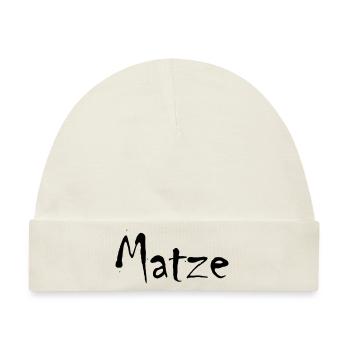 matze - Baby Premium Organic Mütze - Naturweiß - Vorne