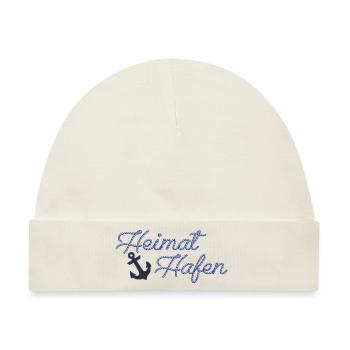 Heimat Hafen - Baby Premium Organic Mütze - Naturweiß - Vorne