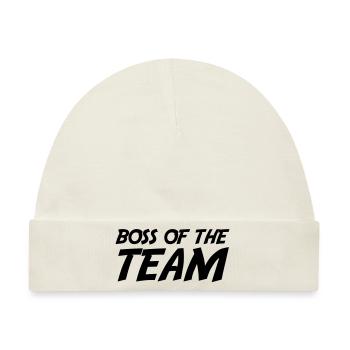 Boss of the Team - Baby Premium Organic Mütze - Naturweiß - Vorne