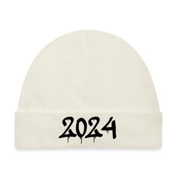 2024 - Baby Premium Organic Mütze - Naturweiß - Vorne