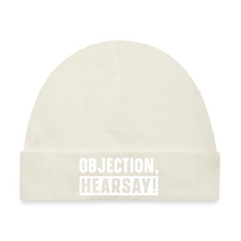 Objection Hearsay - Baby Premium Organic Mütze - Naturweiß - Vorne