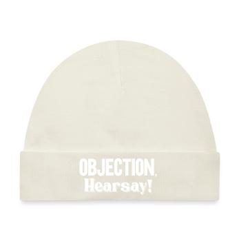 Objection Hearsay - Baby Premium Organic Mütze - Naturweiß - Vorne