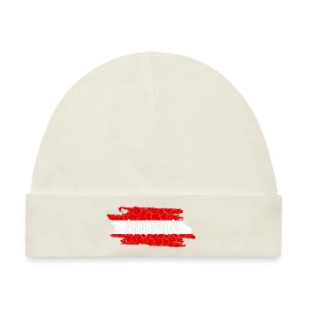 Austria Retro Look - Baby Premium Organic Mütze - Naturweiß - Vorne