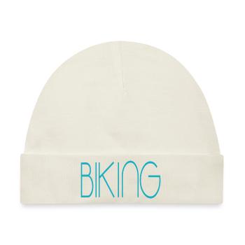 biking - Baby Premium Organic Mütze - Naturweiß - Vorne