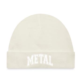 Metal - Baby Premium Organic Mütze - Naturweiß - Vorne