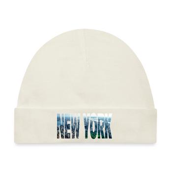 New York - Baby Premium Organic Mütze - Naturweiß - Vorne