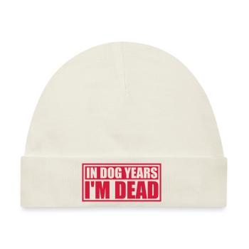 in dog years Dead - Baby Premium Organic Mütze - Naturweiß - Vorne