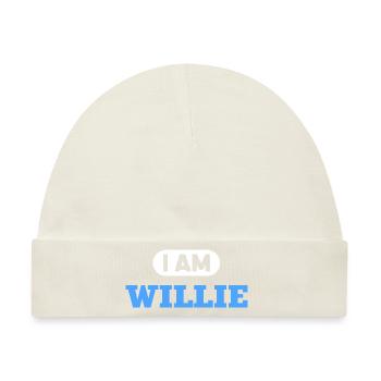 Willie Name Saying für stolze Willies - Baby Premium Organic Mütze - Naturweiß - Vorne