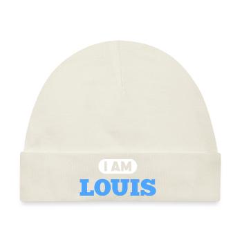 Louis Name Spruch für stolzen Louis - Baby Premium Organic Mütze - Naturweiß - Vorne