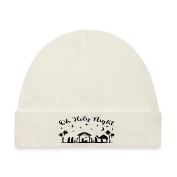 Oh Holy Night - Baby Premium Organic Mütze - Naturweiß - Vorne