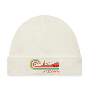 Tucson Arizona AZ City Vintage - Baby Premium Organic Mütze - Naturweiß - Vorne