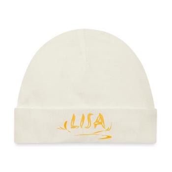 Lisa - Baby Premium Organic Mütze - Naturweiß - Vorne
