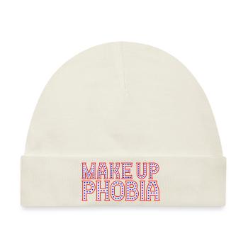 Make Up Phobia | Farben änderbar - Baby Premium Organic Mütze - Naturweiß - Vorne