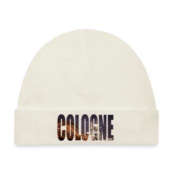 COLOGNE SKYLINE NIGHT - Baby Premium Organic Mütze - Naturweiß - Vorne