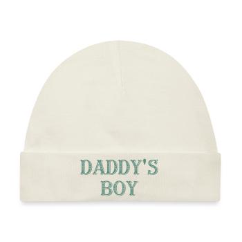 Daddy´s Boy - Baby Premium Organic Mütze - Naturweiß - Vorne