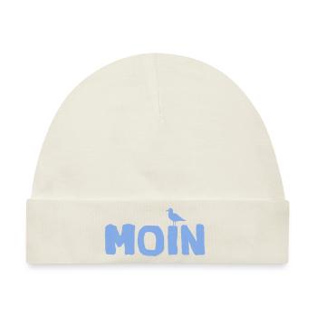 Moin die Möwe - Baby Premium Organic Mütze - Naturweiß - Vorne